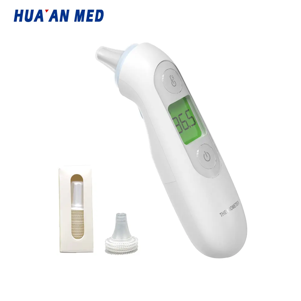 HUAAN MED 전자 비접촉 프로브 커버 의료 아기 디지털 온도계 적외선 이마 귀 온도계