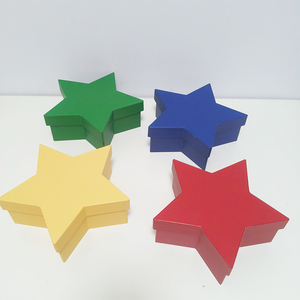 Custom LOGO Small Top and Bottom Gift <strong>Box</strong> New Design Cardboard <strong>Star</strong> Shape with Sponge Liner Embossed Lip and Base for Storage - Product Image 4