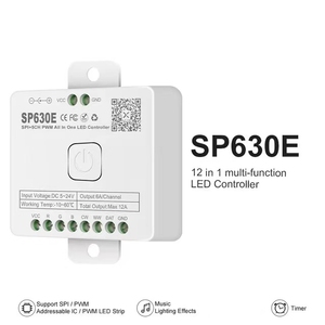Atenuador LED BT multifuncional 12 en 1 SP630E para WS2812B WS2811 RGB RGBW CCT tira de luz LED PWM SPI controlador LED DE MÚSICA - Product Image 4