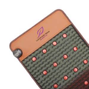 Luxuryade KR128 materassino terapia infrarossi tormalina cristallo luce rossa lontana Chakra tappetino per il massaggio del corpo a basso riscaldamento PEMF ametista - Product Image 3