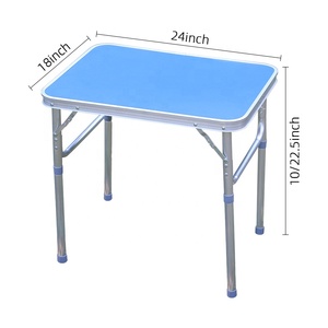 HISPEED Metal <strong>Fold</strong> <strong>up</strong> Travel <strong>Tables</strong> Lightweight Small Travel <strong>Table</strong> Foldable Folded Fit In Bag - Product Image 2