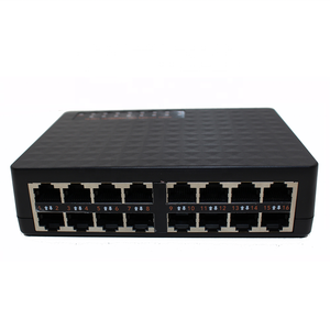 Kunststoff netzwerk 100M Fast Ethernet 16 Ports Netzwerk-Switch Desktop Leise Umgebung Working Home Enterprise Using - Product Image 1