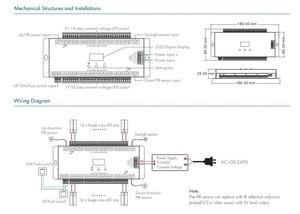 ES32-V 5-24VDC 32CH * 1A basmalı düğme 32 adım sabit voltaj çıkışı OLED ekran PIR sensörü merdiven lambası denetleyici - Product Image 5