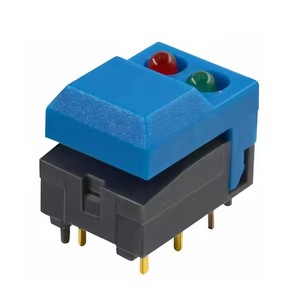Interruttore a pulsante elettrico a 2 Pin da 16mm normalmente aperto in plastica - Product Image 1