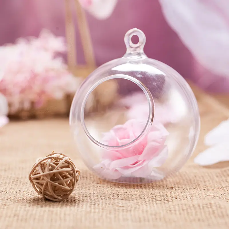 Bolas decorativas para árboles de Navidad, ornamento transparente de plástico abierto, caja de regalo, decoración DIY