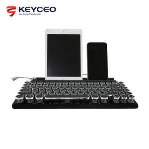 83 Key USB + BT Dual Mode Mechanical <strong>Keyboard</strong> Retro Keycap Detachable Switch Rainbow <strong>Backlight</strong> <strong>Keyboard</strong> - Product Image 2