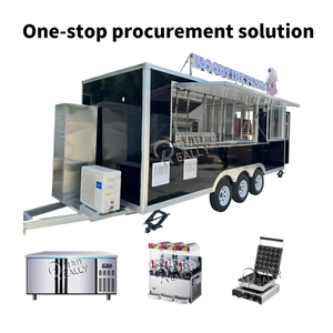 2025 Customized Kitchen Equipment Food Truck BBQ Ice Taco Pizza Truck Food Cart Street Food Trailer