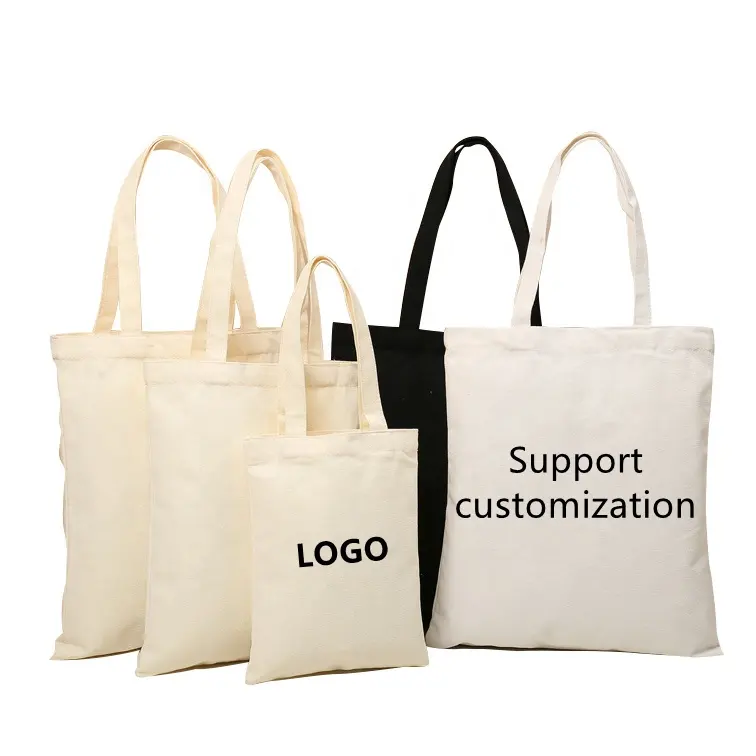 Ý Tưởng Sản Phẩm Mới 2023 Tùy Chỉnh Tote Túi Polyester Trống Bông Vải Tái Sử Dụng Mua Sắm Túi Xách Tote Túi Với Túi Và Dây Kéo