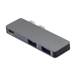 3 in1はMacPro/Air 2019 2018 20172016と互換性がありますTB3100WPDドッキングステーションUSB2.0ハブを備えたデュアルタイプCアダプター - Product Image 3