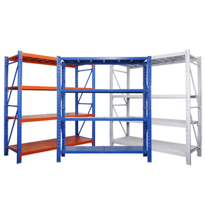 Leichte mehr schicht ige Stahl-Lager regale Gewerbliches Haushaltsschrauben-festes Stapel regals ystem für Garagen lager - Product Image 1