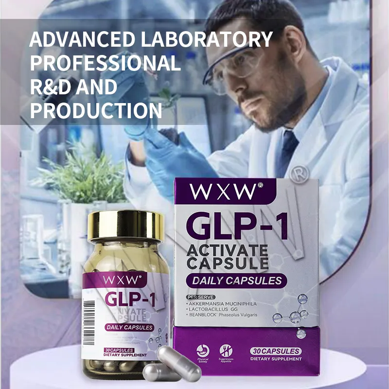 OEM/ODM США GLP-1 капсулы для похудения, таблетки для похудения, насыщенные GLP-1, пептидные твердые капсулы для заводского поставщика