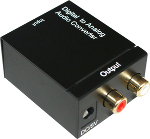Digital to <strong>Analog</strong> <strong>Audio</strong> Converter DAC Digital <strong>SPDIF</strong> Optical to L/R RCA Converter for Home Cinema Made of Plastic - Product Image 4