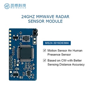 Sensor de Radar de 24G mmwave, módulo de Radar de movimiento de presencia humana, Sensor de presencia de detección de respiración del cuerpo humano