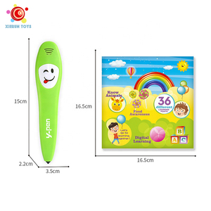 Умная Детская цифровая говорящая ручка Y-Pen игрушка для английского логического суждения для чтения звука с пластиковым материалом батарея - Product Image 1