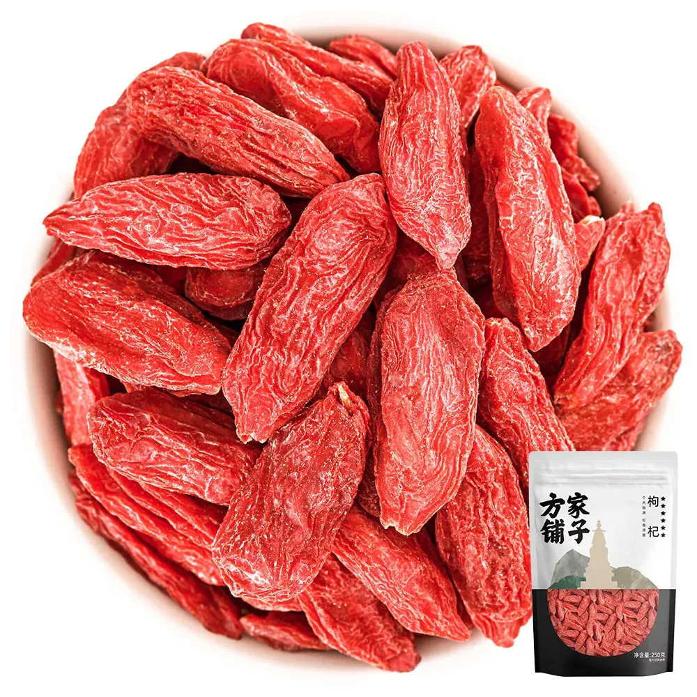 Fruits et légumes séchés Vitamines séchées en gros Graines de baies de Goji Fruits séchés Baies de Goji biologiques séchées à l'air naturel