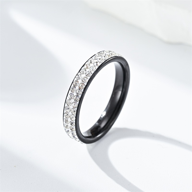 Two rows of black diamonds