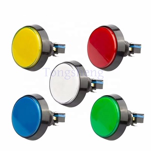 60mm Flat Plastic <strong>Button</strong> Switching Arcade Round Illuminated Game <strong>Push</strong> <strong>Button</strong> 12V Led <strong>Push</strong> <strong>Button</strong> <strong>Switch</strong> - Product Image 3