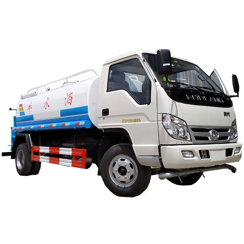 Export Foton 3000 liter 4000 liter 5000 liter water spray truck mini watering carts used water tank truck supplier