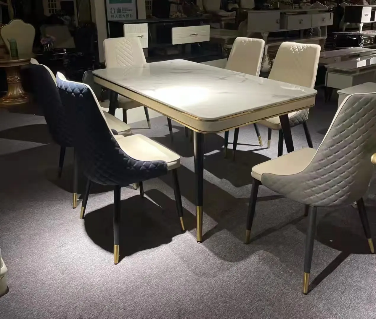 Hotsale modelo de luxo de mesa e cadeiras de madeira, sala de jantar, móveis, móveis, casa, mobiliário, moderno, mesa de jantar, madeira sólida