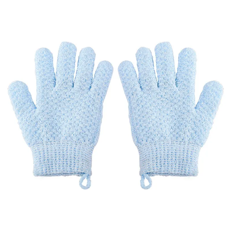 Zero waste reusable facial deep cleaning exfoliating gloves super soft magic nylon microfiber exfoliating mitt