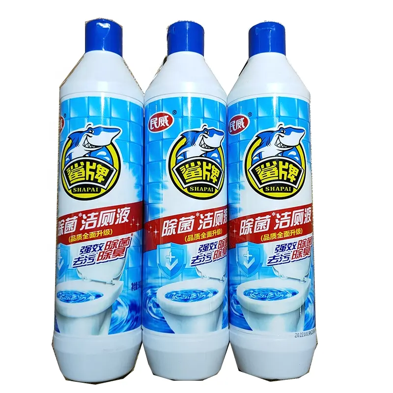 Hai Sha-limpiador de manchas y gérmenes para el hogar, tazón de inodoro multiusos de calidad, líquido azul, 500 g x 28 botellas