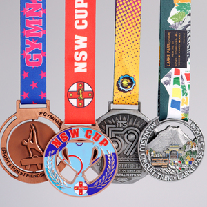 Entwerfen Sie Ihre eigene Metall medaille Zink legierung 3D 5K Marathon Fußball Taekwondo Swimming Race Finisher Award Sport medaillen - Product Image 1
