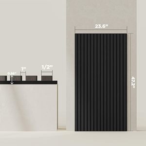 Akupanel âm thanh đá đen bảng điều khiển gỗ akustik Bảng điều khiển gỗ hiện đại nội thất âm thanh bằng chứng trang trí tường tấm - Product Image 5