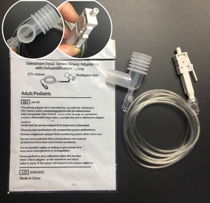 Sidestream izleme için nem alma hava yolu adaptörü boru ile yeniden kullanılabilir köpek EtCO2 sensör kiti - Product Image 2