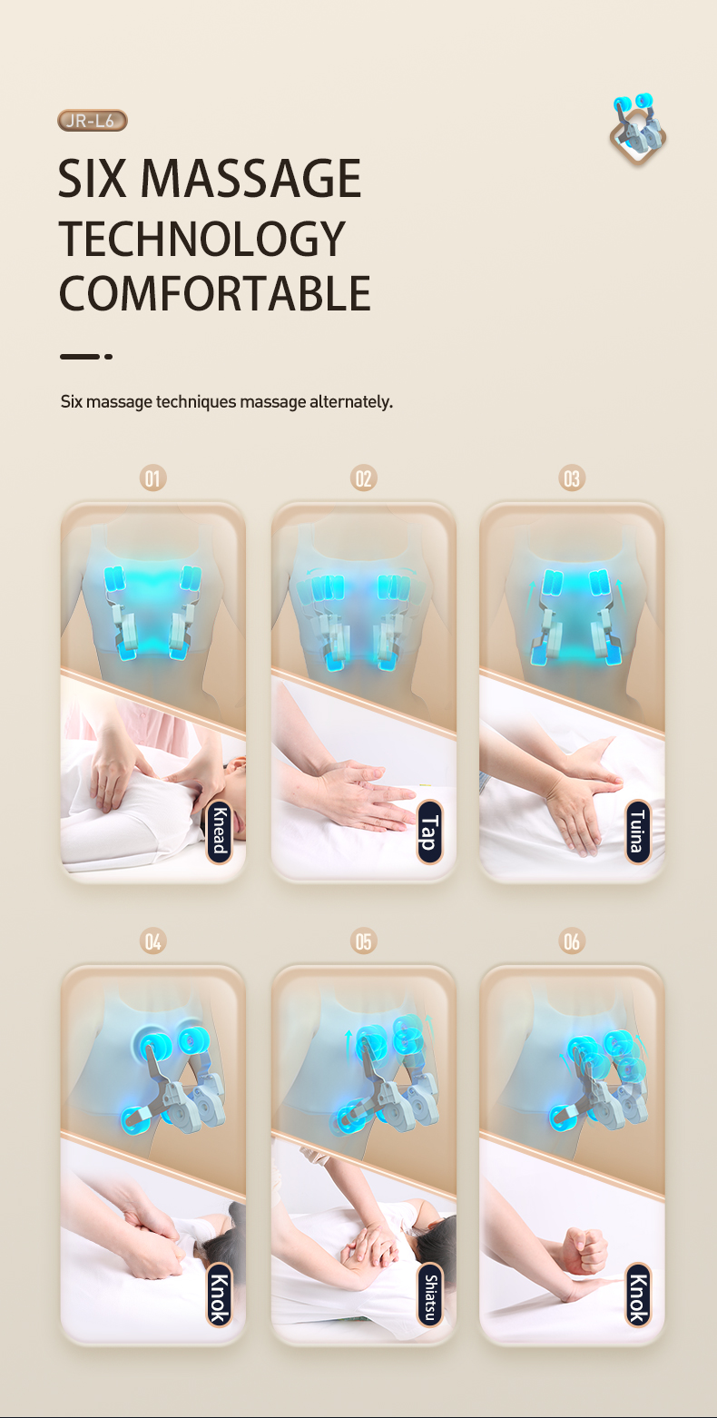 Jare L6 Wholesale Factory Price Luxury 4D Zero Gravity Shiatsu Roller Electric Kneading Back Heating Full Body Massage Chair