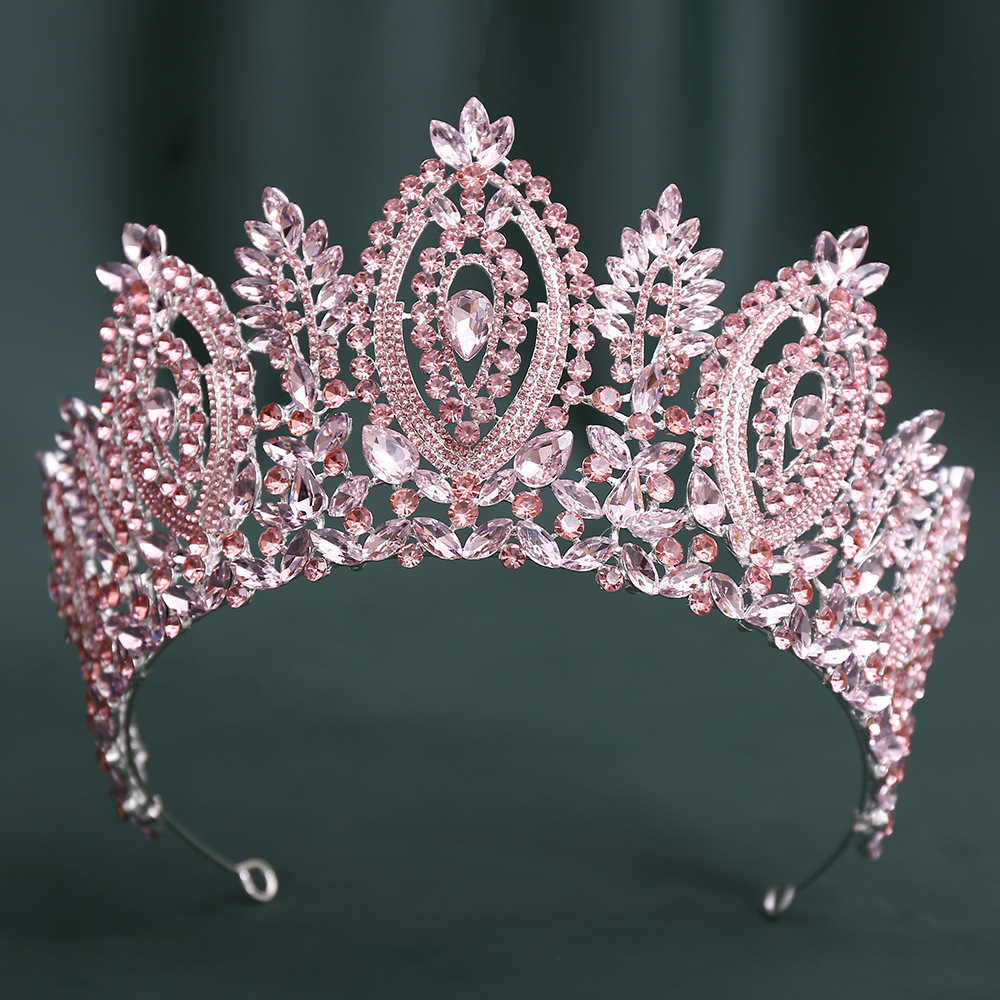 Argento pieno di diamanti rosa chiaro