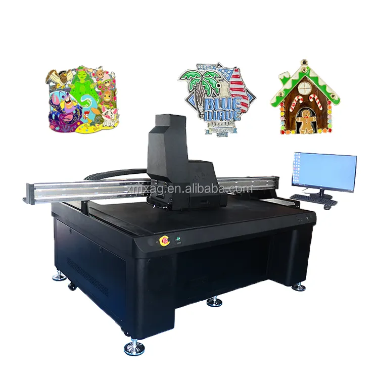 Impresora visual UV Máquina de impresión de emblemas Máquina para fabricar broches