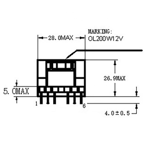 Potenza di isolamento del trasformatore PQ PQ2620 PQ3225 ad alta frequenza con bobina toroidale a tre fasi a tensione di uscita - Product Image 3
