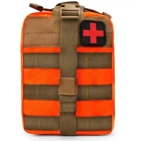 Venda quente saco de camuflagem kit tático de primeiros socorros kit de sobrevivência 1000d bolsa médica vazia kits de equipamentos de emergência preto