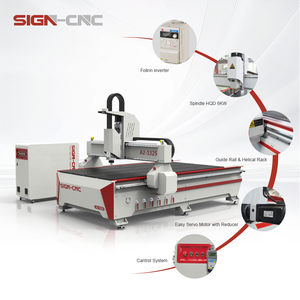 Enrutador CNC de 3 ejes equipado con sistema profesional DSP B11 1325, máquina enrutadora de madera CNC, máquina de carpintería - Product Image 1
