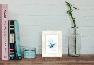 100% Solid Wood White 5x7 Picture <strong>Frame</strong> <strong>3</strong> Pack - Display Picture 4x6 with Mat, HD Glass Inside, Rustic Wooden Photo <strong>Frames</strong> - Product Image 5