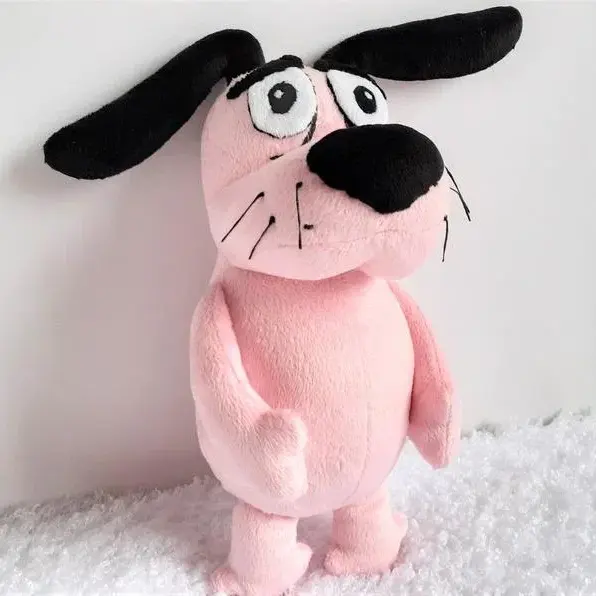 Изготовленная на заказ дешевая заводская цена животное Мужественная трусливая собака плюшевая игрушка для продажи