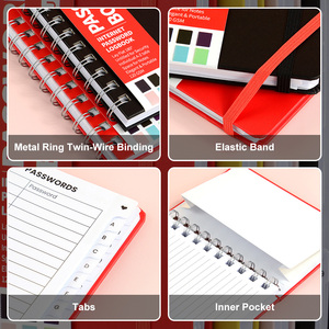 Factory Custom Office Address <strong>Notebook</strong> Individual A-Z Tabs Email Internet Login Record Pocket Journal Agenda Password <strong>Notebook</strong> - Product Image 6