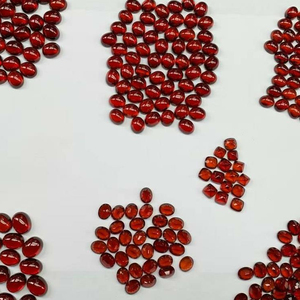 YZ fabrika fiyat büyük stok Garnet fiyat en iyi fiyat doğal kırmızı Garnet Oval şekil kesim gevşek küçük GARNET takı yapımı için - Product Image 3