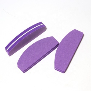 บัฟเฟอร์ขนาดเล็กสำหรับเล็บ100/180กรวดสองด้านสีม่วงตะไบเล็บ180/240บัฟเฟอร์บล็อกขนาดเล็ก - Product Image 3
