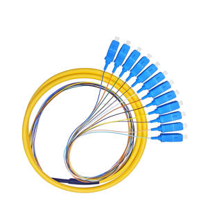 12-Core 9/125 Fiber Optic Bundle Pigtails FTTX <strong>Solutions</strong> with APC UPC LC FC SC for 3G 4G PoE <strong>Networks</strong> - Product Image 3