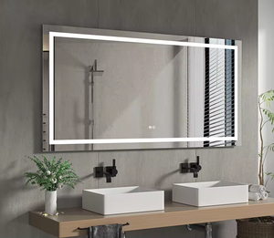 Alta Qualidade LED Espelho Do Banheiro com Iluminado Defogger Iluminação <span class=keywords><strong>Rectangular</strong></span> Moderna Inteligente para Uso Doméstico e Hoteleiro