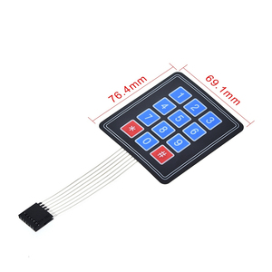 Tastiera per interruttore a membrana personalizzata elettronica intelligente 1x4 3x4 4x4 4 4x5 matrice matrice matrice matrice tastiera - Product Image 3