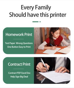 AIXW New Design A4 Receipt Printer Thermal A4 Self Report Printer for <strong>Excel</strong> PDF File Bluetooth <strong>Function</strong> Connect to Android IOS - Product Image 5