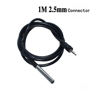 Sonda de temperatura DS18b20 para Arduino, paquete de acero inoxidable, resistente al agua, sensor de temperatura 18B20 con conector de 2,5 MM