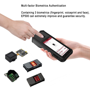 LFD (ライブフィンガー検出) テクノロジーとNFCスキャナーを備えたハンドヘルド生体認証デバイス - Product Image 3