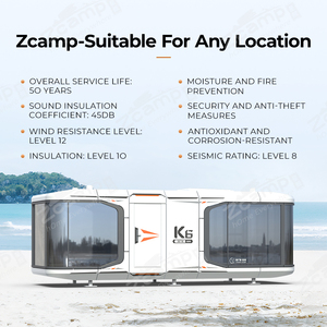 Zcamp K6スペースカプセルリビング高品質新しいタイプスペースカプセルハウス高級モバイルハウス