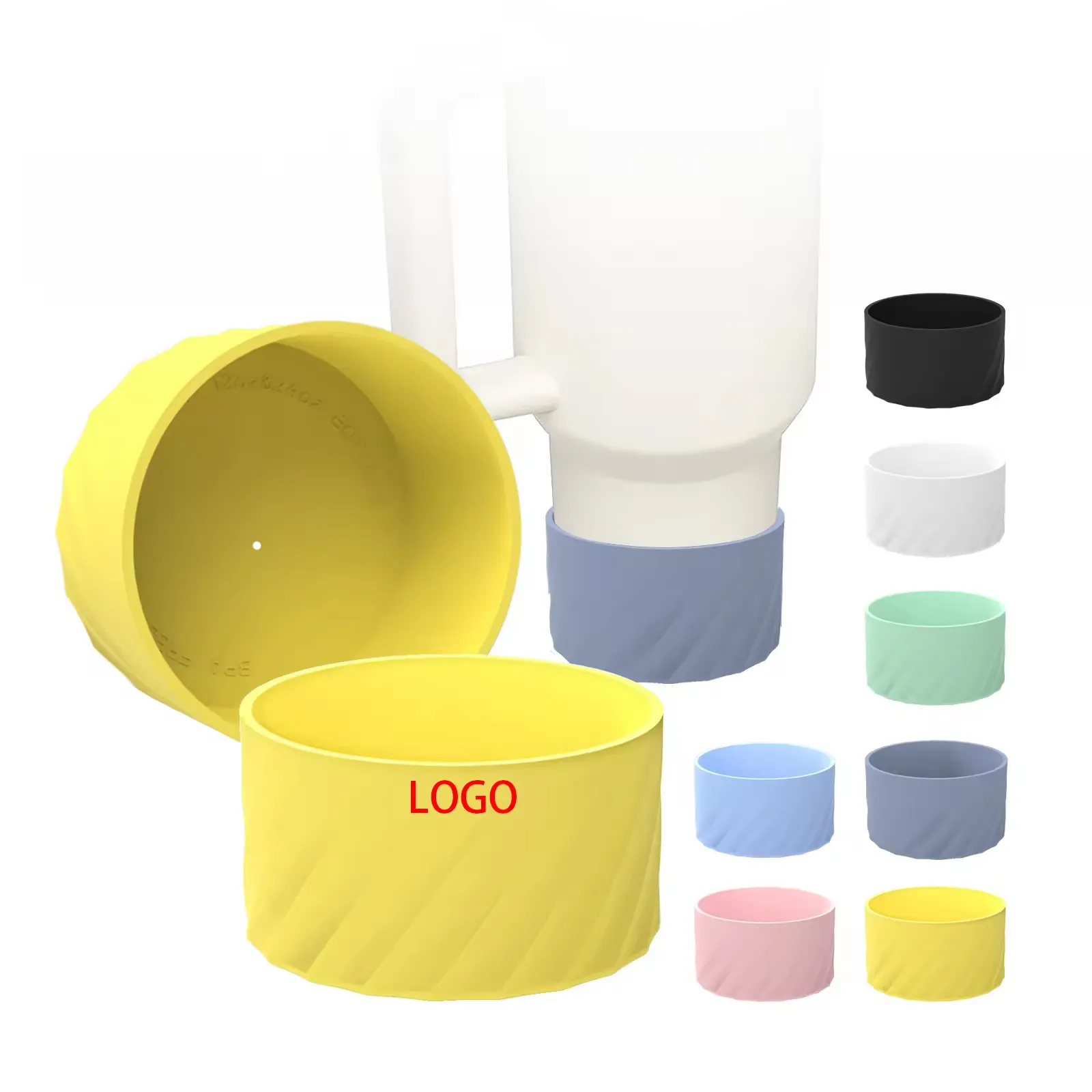 Ajustement pour 40oz résistant à la chaleur anti-dérapant Silicone housse de protection pour Stan ley tasse porte-bouteille d'eau