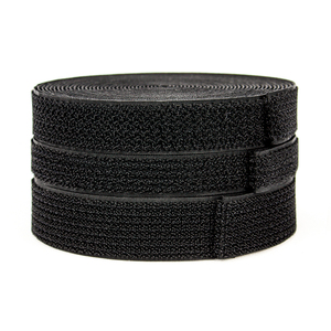 Black Nylon <strong>Hook</strong> <strong>Loop</strong> One <strong>Side</strong> High Quality Customized <strong>Hook</strong> and <strong>Loop</strong> <strong>on</strong> the <strong>Same</strong> <strong>Side</strong> - Product Image 3