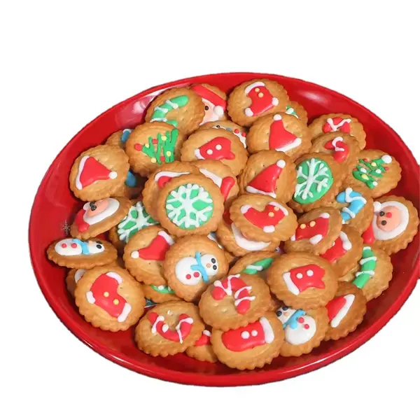 子供のための卸売カスタムクリスマスクッキー装飾ビスケットギフト