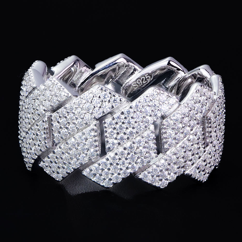 cuabn ring (3 rows) silver